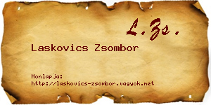 Laskovics Zsombor névjegykártya